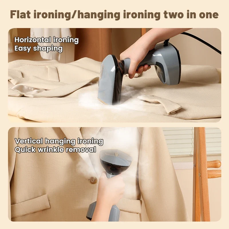 Fast-Heat Garment Steamer Foldable Ironing 1500W Machine Household Electric Fabric Steamer for Home Travel Handheld Steam Iron