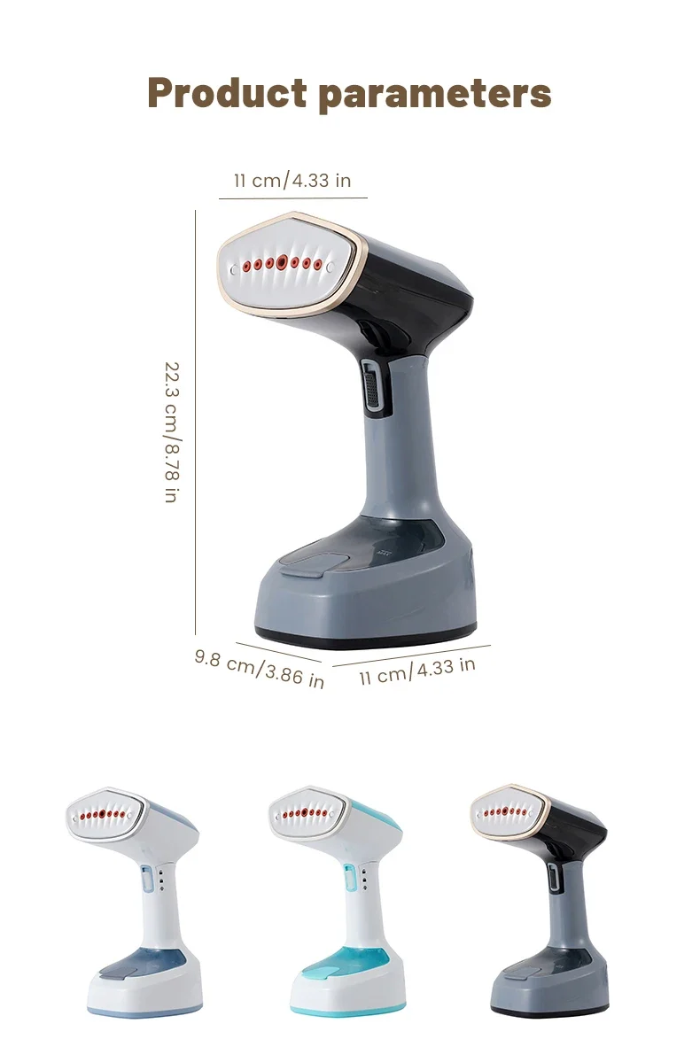 Fast-Heat Garment Steamer Foldable Ironing 1500W Machine Household Electric Fabric Steamer for Home Travel Handheld Steam Iron
