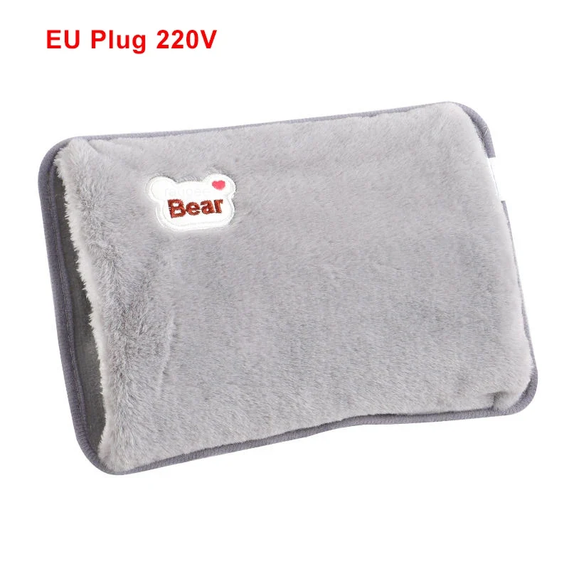 Electric Hand Warmer Portable Heated Gloves USB Warming Plush Hot Water Bottle Heating Water Bags Warm Hand Pocket for Winter