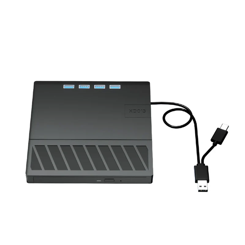 7 in 1 USB 3.0 Type C External CD DVD RW Optical Drive with SD/TF Port CD/DVD/BD -/+RW Player Burner Writer Reader for Laptop PC