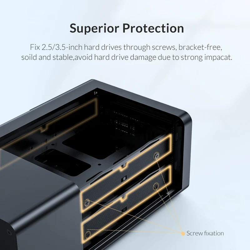 ORICO 35 Series 5 Bay HDD Docking Station With Dual Chip 150W Built-in Power Hard Drive Case for Altcoins Mining