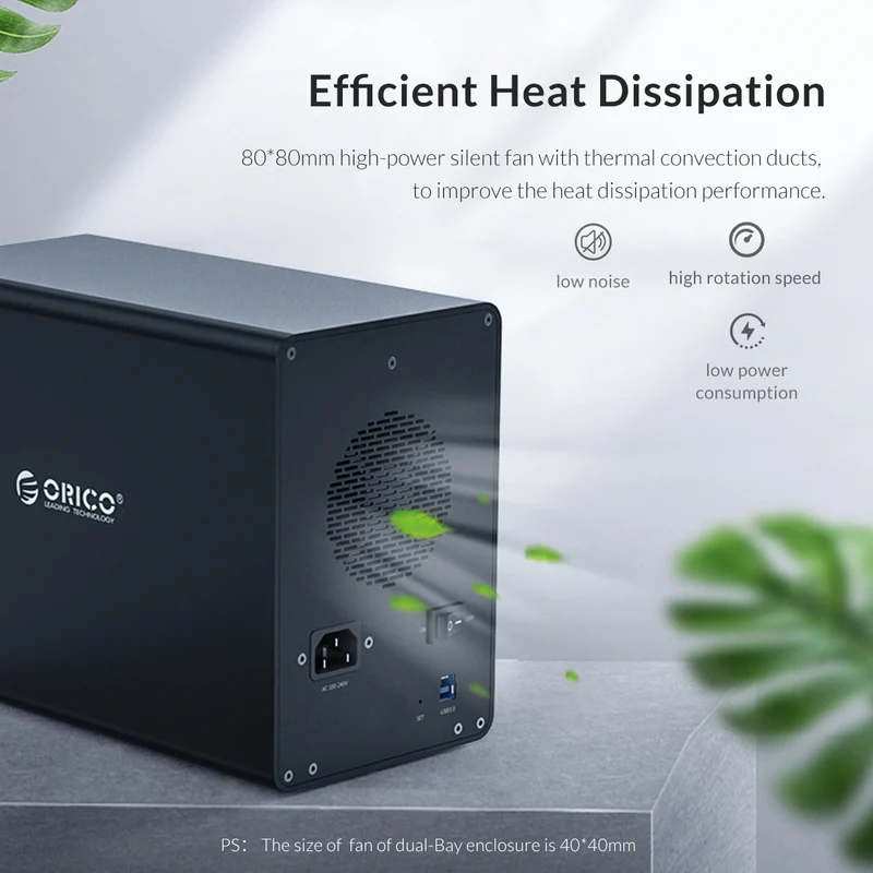ORICO 35 Series 5 Bay HDD Docking Station With Dual Chip 150W Built-in Power Hard Drive Case for Altcoins Mining