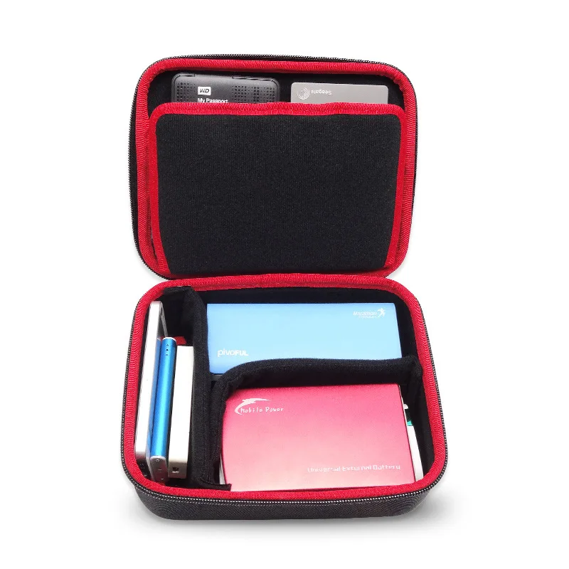 GHKJOK 3.5 inch Large HDD USB Flash Drive external hard disk case Cable Organizer Bag Carry Case usb flash disk GH1603