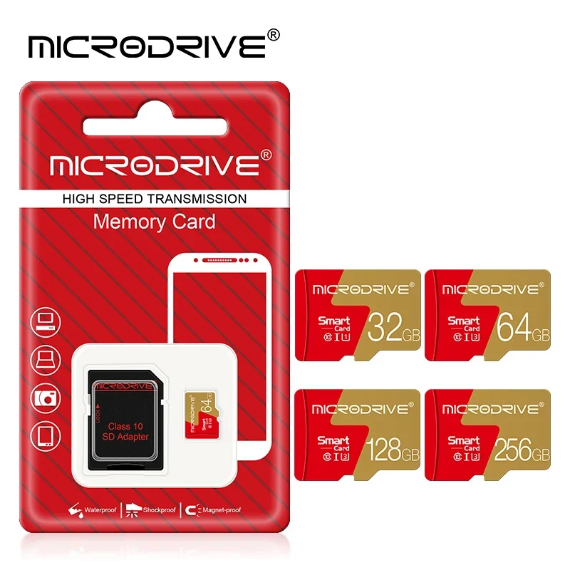 Memory Card 128gb 256gb Class 10 Micro tf SD Card 32gb 16gb 8GB 4GB Flash Cards mini sd TF card mini sd card with card reader