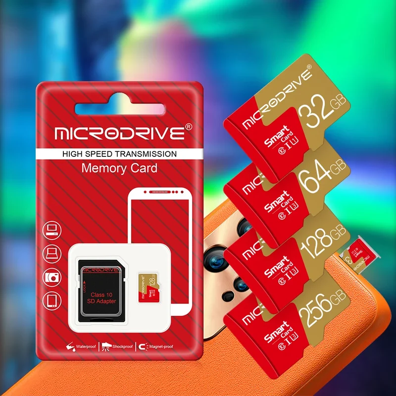 Memory Card 128gb 256gb Class 10 Micro tf SD Card 32gb 16gb 8GB 4GB Flash Cards mini sd TF card mini sd card with card reader