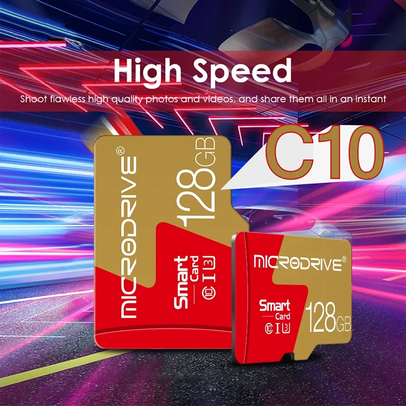 Memory Card 128gb 256gb Class 10 Micro tf SD Card 32gb 16gb 8GB 4GB Flash Cards mini sd TF card mini sd card with card reader
