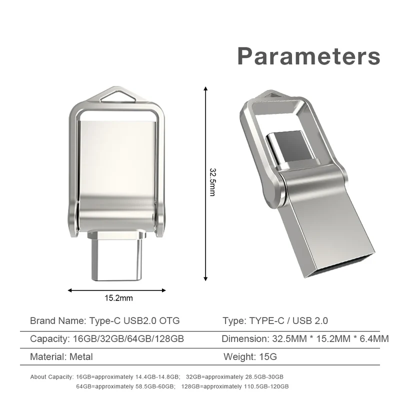 2 In1 Mini OTG Type C Pen Drive Usb2.0 Memory Stick 16GB 32GB 8GB Usb Flash Card 128GB 256GB 512GB Type-C Pendrive