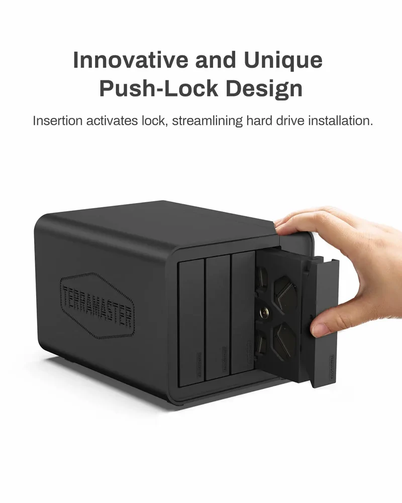 TERRAMASTER F4-424 Pro NAS Storage – 4Bay Core i3 8-Core 8-Thread CPU, 32GB DDR5 RAM, Network Attached Storage (Diskless)