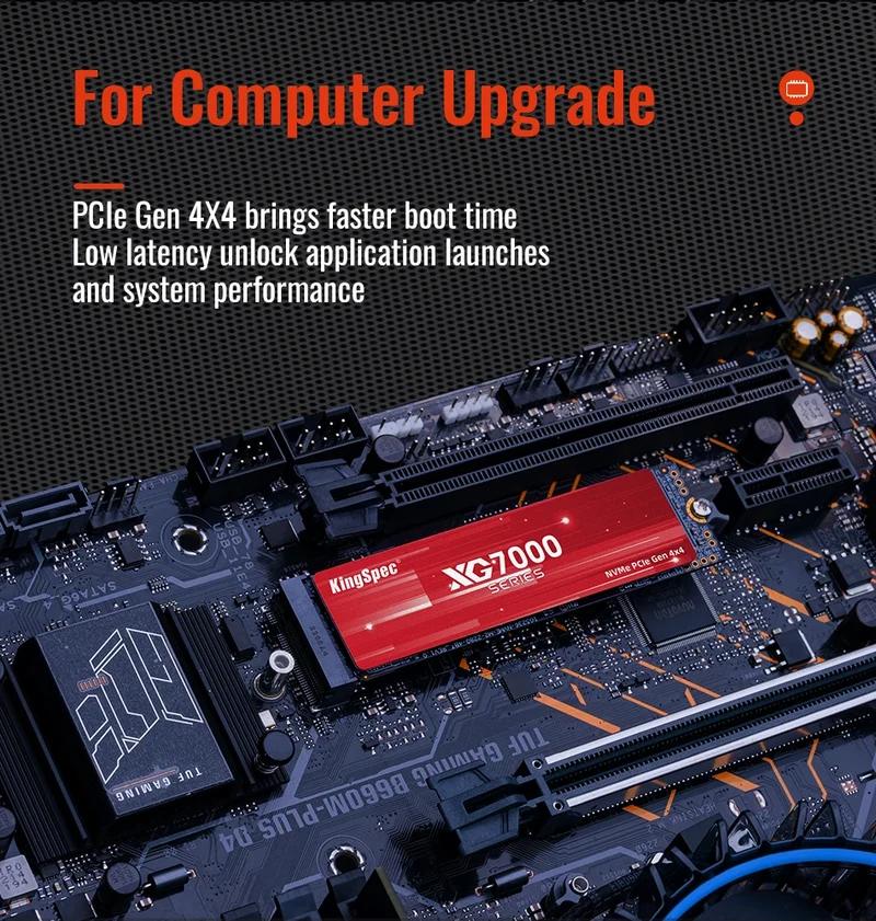 KingSpec M2 PCIe4.0 NVMe SSD 512G 1TB 2TB PCIe3.0 500g 4tb Hard Drive Hard Drives Hdd Disk hd for Laptop Desktop PS4 PS5