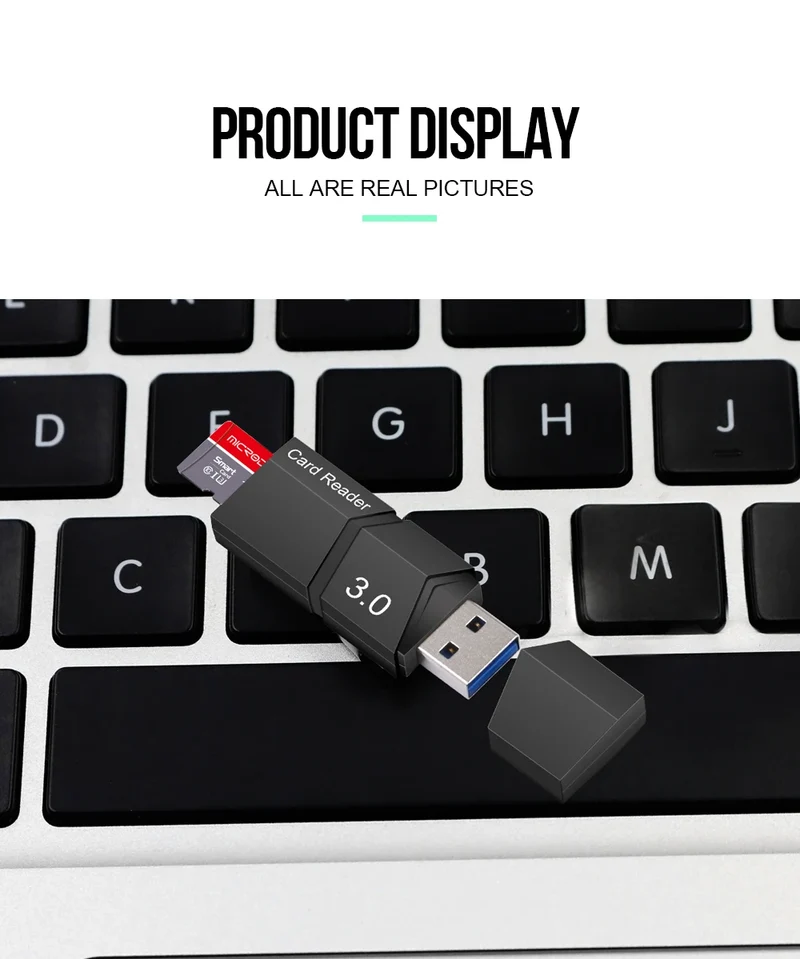 Usb 3.0 / 2.0 Flash TF Memory Card Reader / Micro Mini SD Card Adapter / 2 in 1 USB Card Reader for Micro Card SD Cards