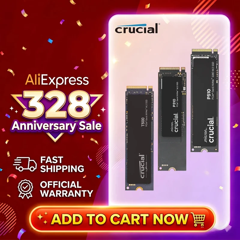Crucial P3 Plus 1TB 2TB PCIe Gen4 NVMe M.2 SSD Internal Hard Drive(OEM Package)&Crucial NVME 2280 P310 1TB SSD&Crucial T500 1TB