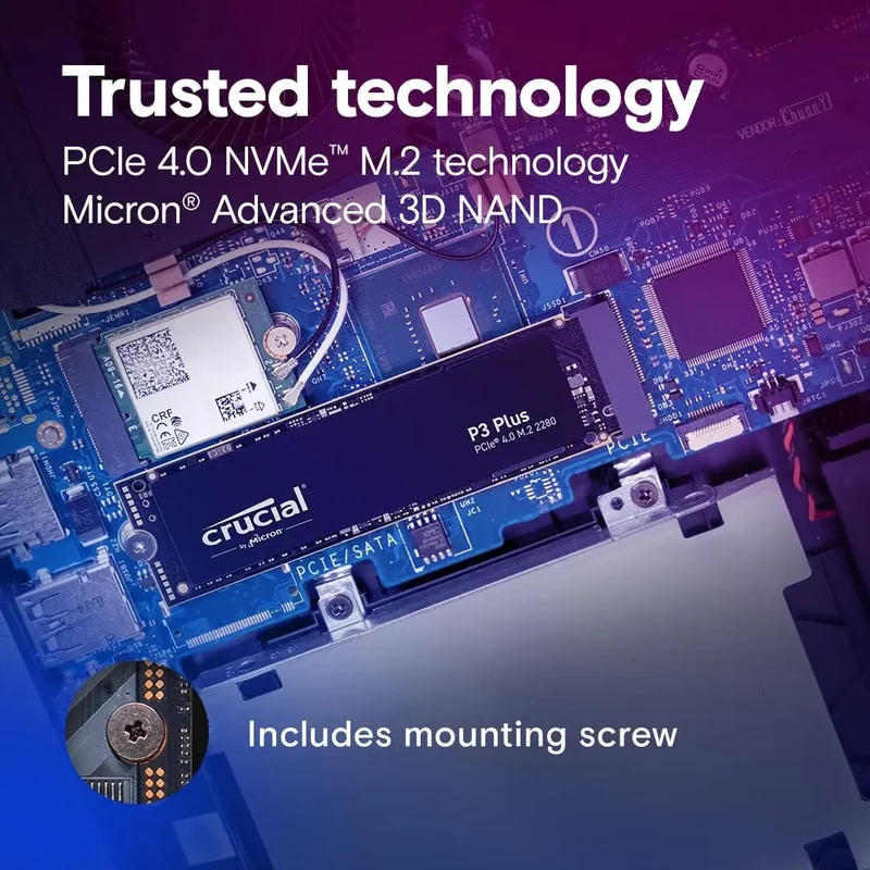 Crucial P3 Plus 1TB 2TB PCIe Gen4 NVMe M.2 SSD Internal Hard Drive(OEM Package)&Crucial NVME 2280 P310 1TB SSD&Crucial T500 1TB