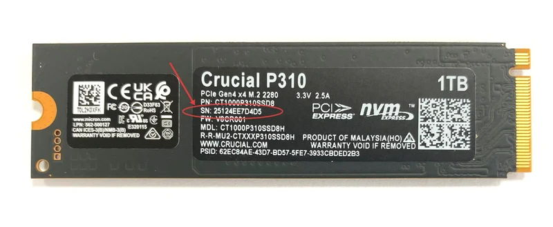 Crucial P3 Plus 1TB 2TB PCIe Gen4 NVMe M.2 SSD Internal Hard Drive(OEM Package)&Crucial NVME 2280 P310 1TB SSD&Crucial T500 1TB