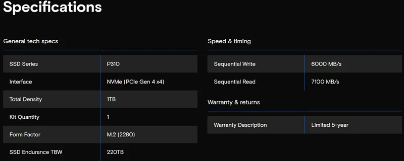Crucial P3 Plus 1TB 2TB PCIe Gen4 NVMe M.2 SSD Internal Hard Drive(OEM Package)&Crucial NVME 2280 P310 1TB SSD&Crucial T500 1TB