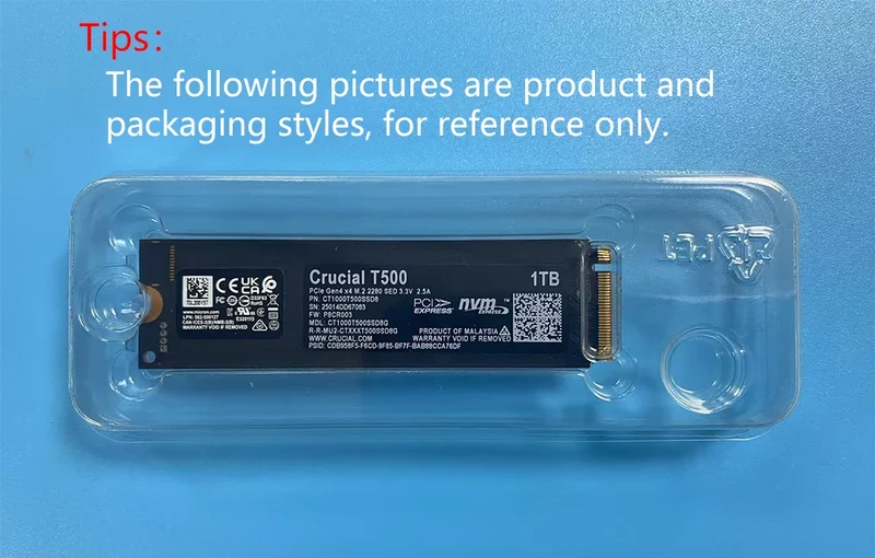 Crucial P3 Plus 1TB 2TB PCIe Gen4 NVMe M.2 SSD Internal Hard Drive(OEM Package)&Crucial NVME 2280 P310 1TB SSD&Crucial T500 1TB