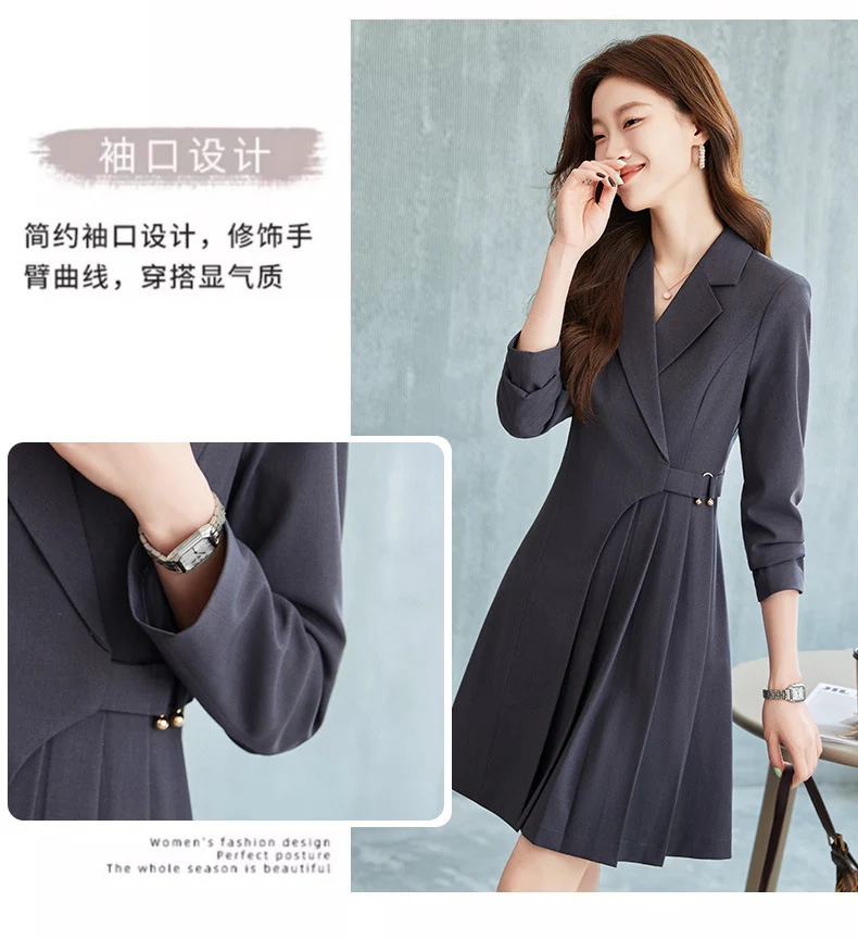 Gao Ding Light Luxury Suit dress Women's 2024 New Business Wear Business Commuter Gold Store Sales Department Work Clothes