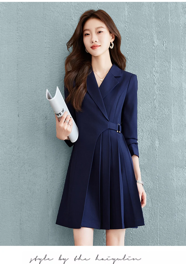 Gao Ding Light Luxury Suit dress Women's 2024 New Business Wear Business Commuter Gold Store Sales Department Work Clothes