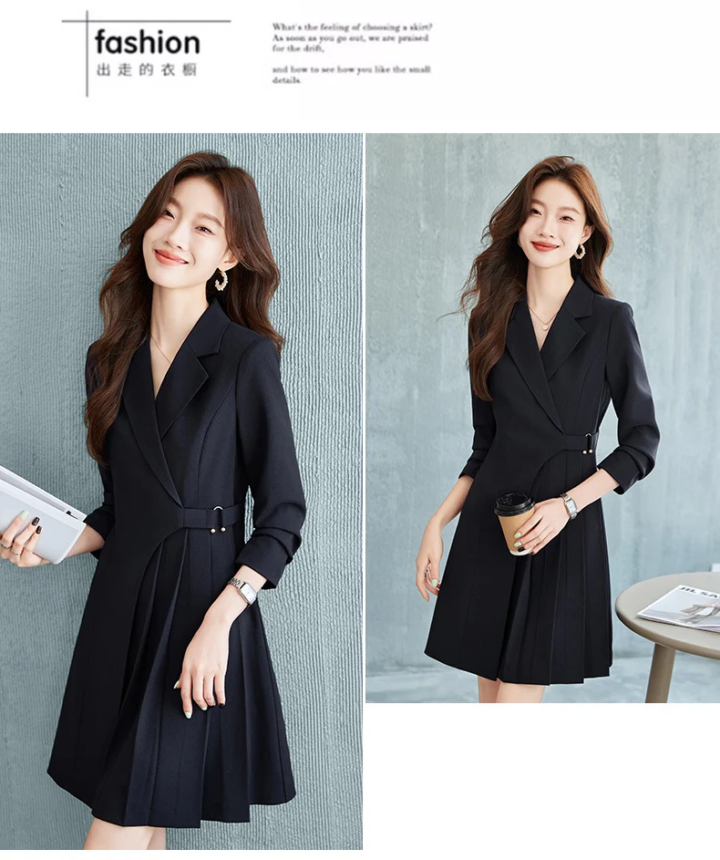 Gao Ding Light Luxury Suit dress Women's 2024 New Business Wear Business Commuter Gold Store Sales Department Work Clothes