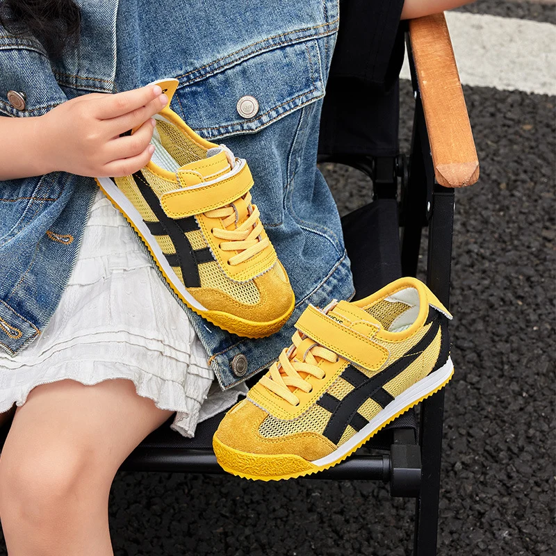 Genuine Leather Boys' Sneakers 2026 Summer New Style Children's Mesh Casual Shoes Breathable Girls' Sports Shoes White Shoes