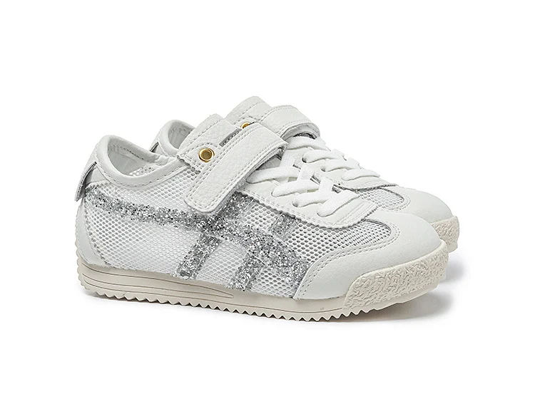 Genuine Leather Boys' Sneakers 2026 Summer New Style Children's Mesh Casual Shoes Breathable Girls' Sports Shoes White Shoes
