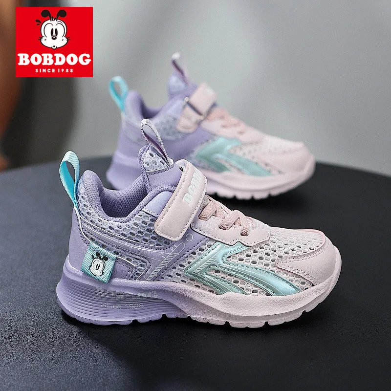 Babu bean children's shoes boys sneaker summer 2025 new hollow single mesh breathable mesh shoes big children's shoes