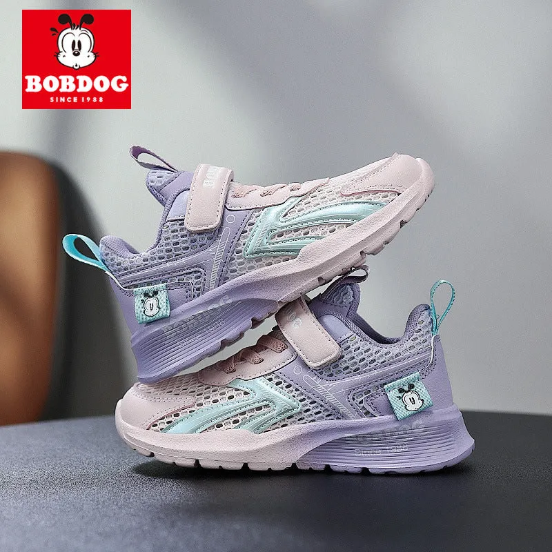 Babu bean children's shoes boys sneaker summer 2025 new hollow single mesh breathable mesh shoes big children's shoes