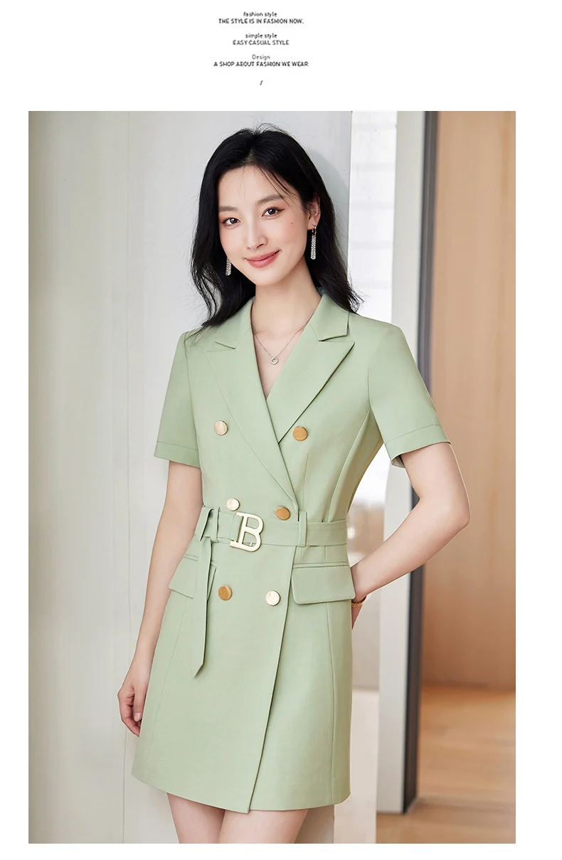 French Hepburn Style Small Black Dress High Sense High Cold Royal Sister Fried Street Small Fragrance Style Pleated Professional Suit dress Summer