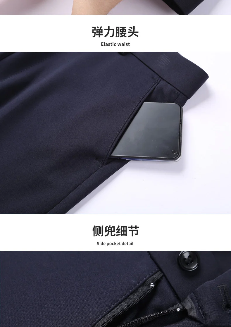 Trousers Women's Black Work Professional Straight-Leg Women's Pants High Waist Work Dress Pants Slim Look Suit Pants Draped Pants