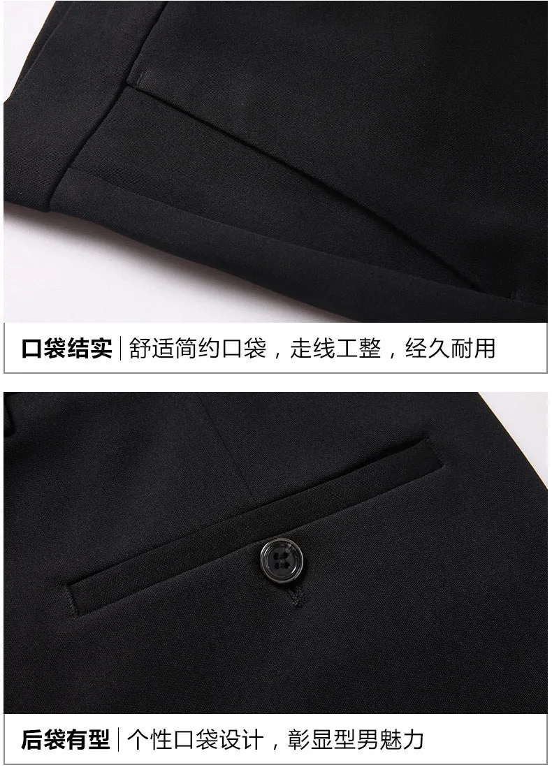 Summer Thin Casual Trousers, Business Men's Trousers, Middle-Aged Dad Casual Trousers