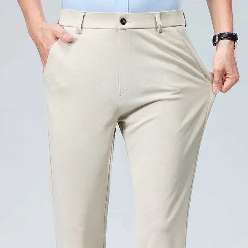 Summer Thin Casual Trousers, Business Men's Trousers, Middle-Aged Dad Casual Trousers