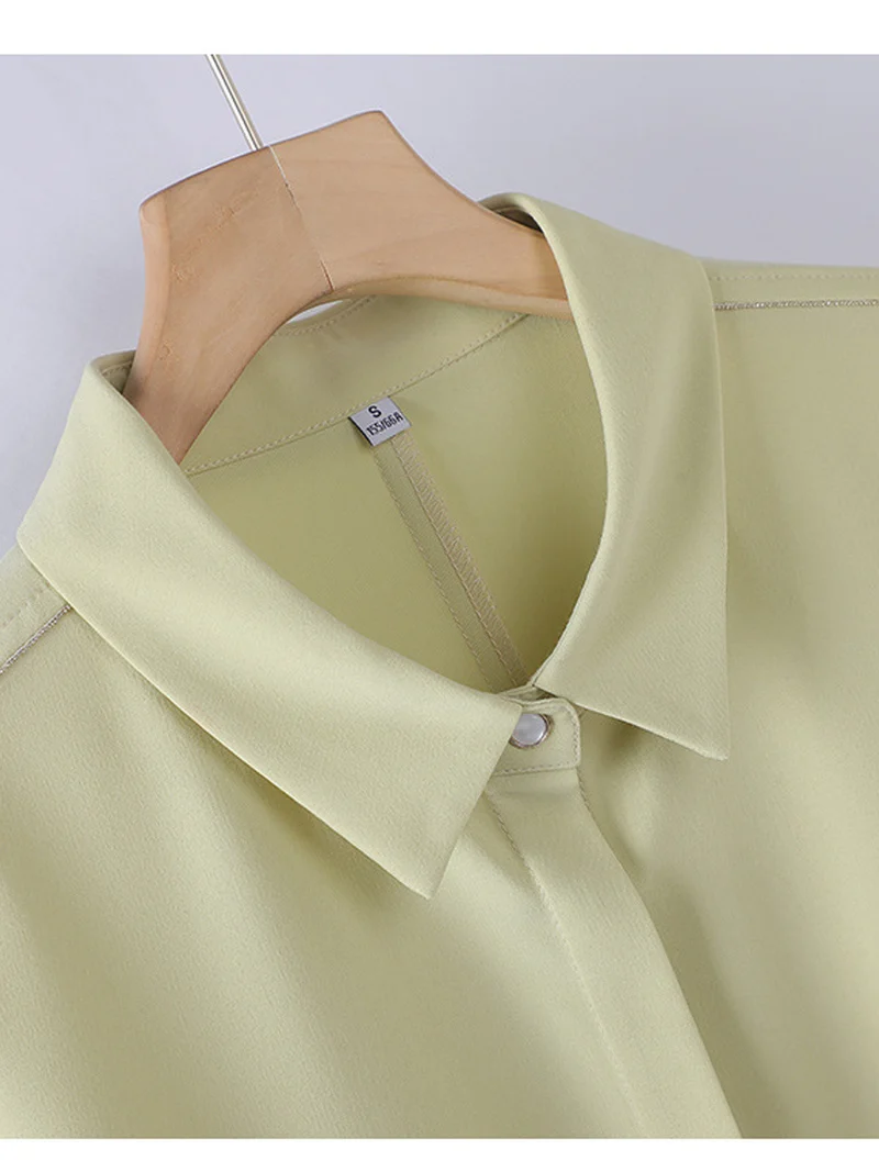 [Elegant Long Skirt] V-neck Short-sleeved dress High-end Work Clothes Mid-length Skirt Spring and Summer Business Wear Uniform
