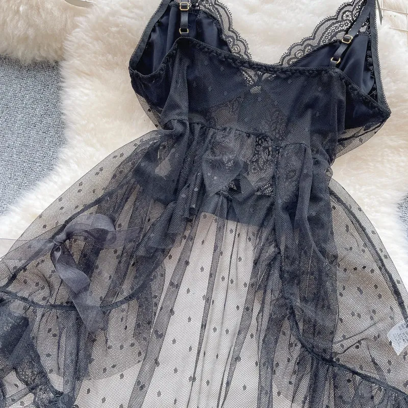 Woman Plus Size Sexy V-Neck Strap Dress Lace Trim Slim Short Dress Women Fashion Comfortable Dress Party Hotsweet