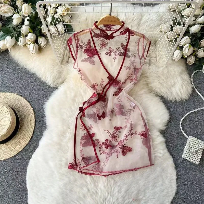Woman Plus Size Sexy V-Neck Strap Dress Lace Trim Slim Short Dress Women Fashion Comfortable Dress Party Hotsweet