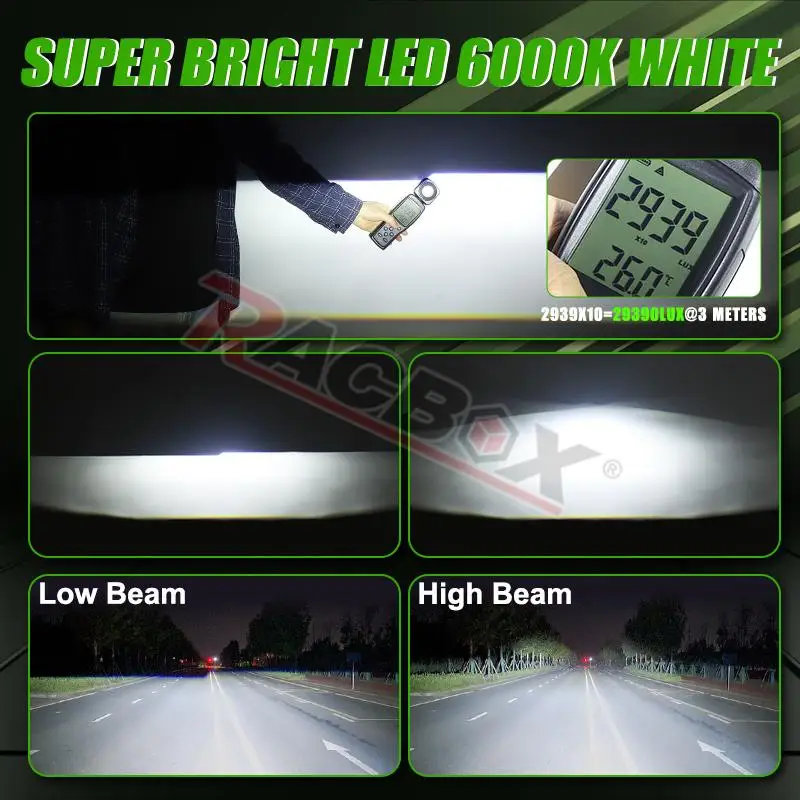 H4 H7 Bi LED Projector Lens 2.5 Inch LED Lights for H4 H7 9005 HB3 9006 HB4 Car Headlight Bulb Hi/Low Beam Retrofit Car Styling