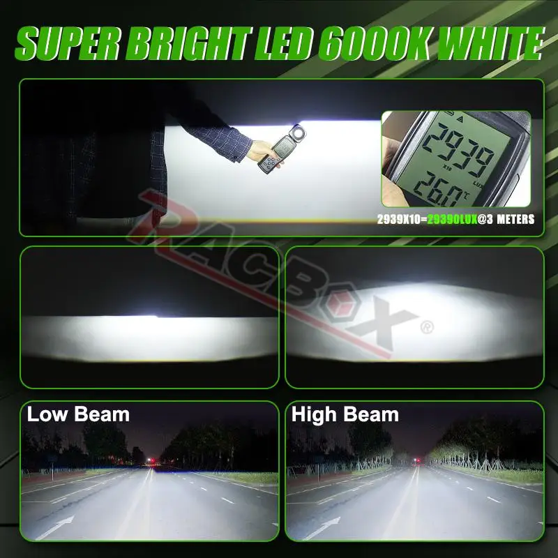 H4 H7 Bi LED Projector Lens 2.5 Inch LED Lights for H4 H7 9005 HB3 9006 HB4 Car Headlight Bulb Hi/Low Beam Retrofit Car Styling
