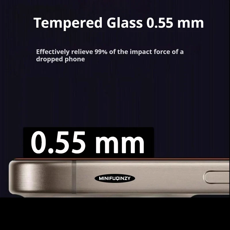Cut Edge Anti Dust Mesh 0.5mm Privacy Tempered Glass For iPhone 17 15 16 Pro Max Screen Protector 17 Air Plus Luxury Full Cover