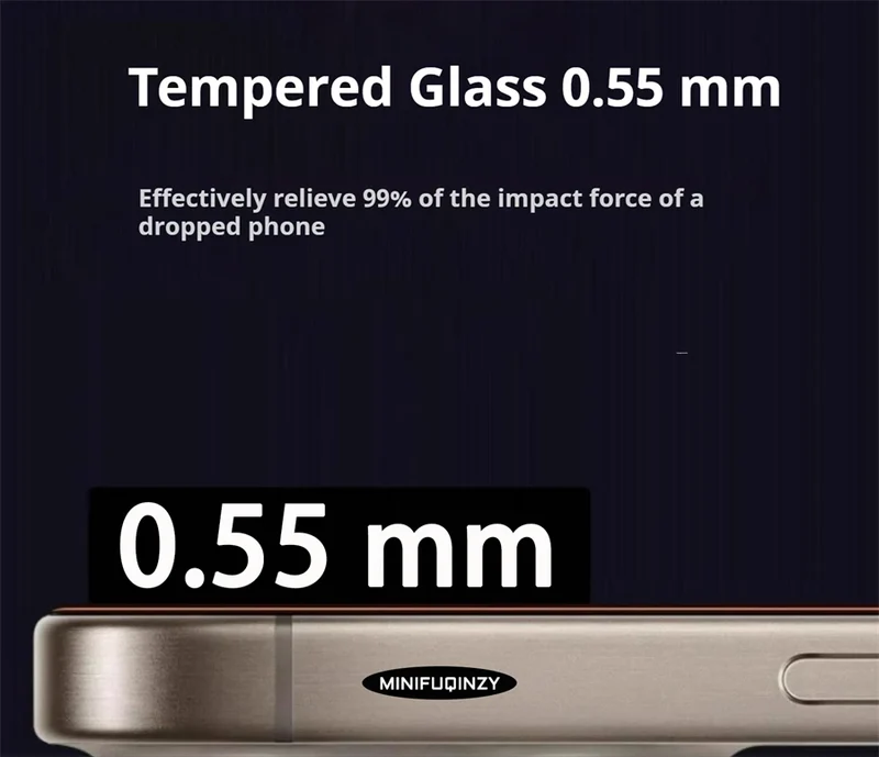 Cut Edge Anti Dust Mesh 0.5mm Privacy Tempered Glass For iPhone 17 15 16 Pro Max Screen Protector 17 Air Plus Luxury Full Cover