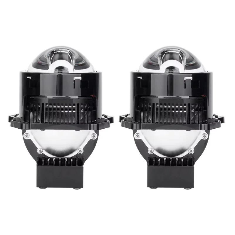 Riderspark 3 Inch Bi LED Projector Headlights Lenses Hella Laser LED Lights 160W 60000LM Headlamp Car Accessories RHD LHD Spot
