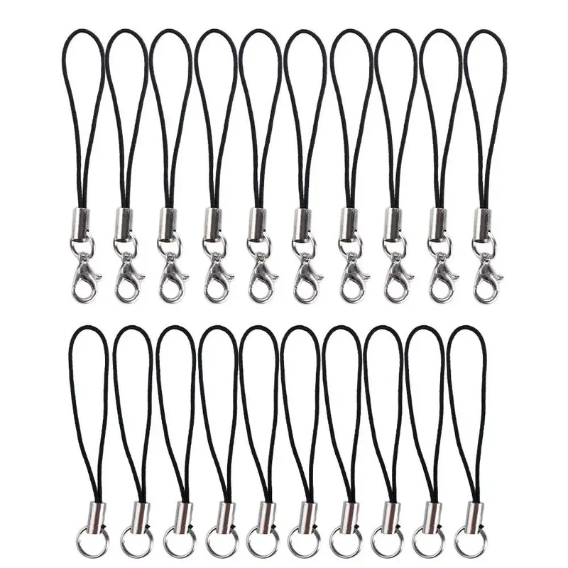 10Pcs Phone Hanger Clips Key Holder Bag Key Ring DYM Phone Lanyard String Phone Lanyard Lobster Clasp Rope Lanyard Lariat Cords