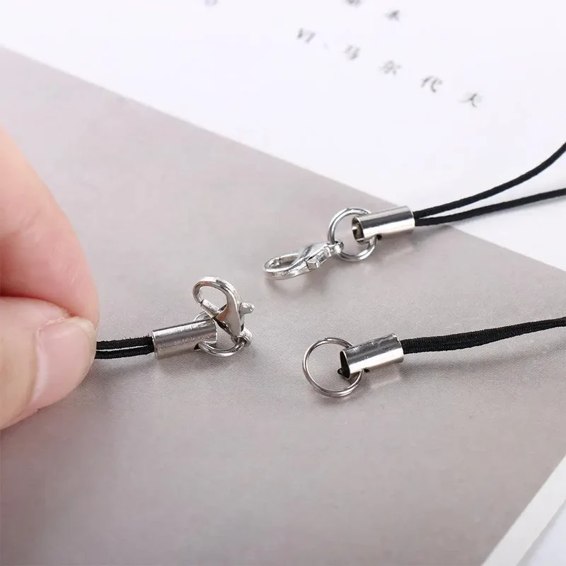 10Pcs Phone Hanger Clips Key Holder Bag Key Ring DYM Phone Lanyard String Phone Lanyard Lobster Clasp Rope Lanyard Lariat Cords