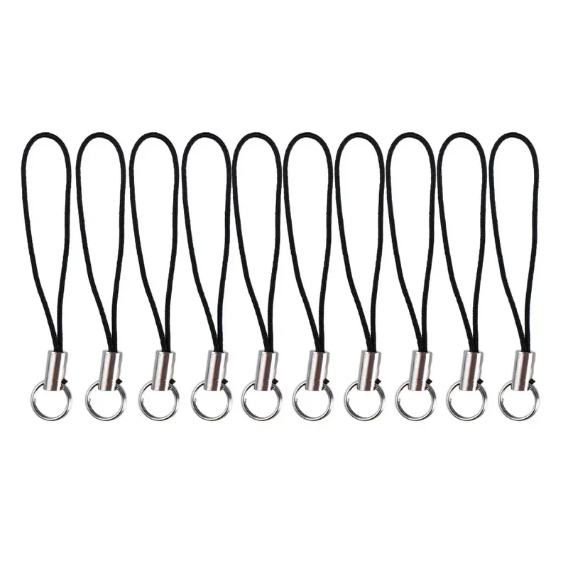 10Pcs Phone Hanger Clips Key Holder Bag Key Ring DYM Phone Lanyard String Phone Lanyard Lobster Clasp Rope Lanyard Lariat Cords