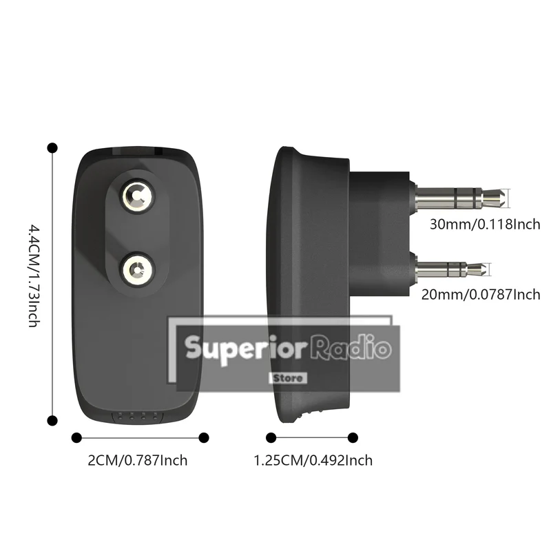 Walkie Talkie Bluetooth Wireless Programmer Plug & Play No Driver Issue Phone APP Programming for Baofeng DM-32 UV-5R BF-T20D