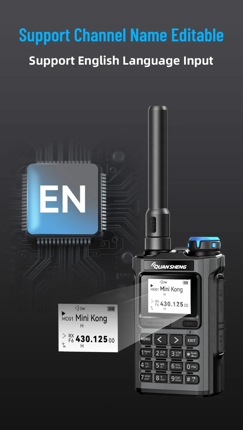 Quansheng UV K1 Mini Walkie Talkie Wireless Set Hunting Camping Long Range Ham Communication Radio K6 Walkier Talkie Transceiver