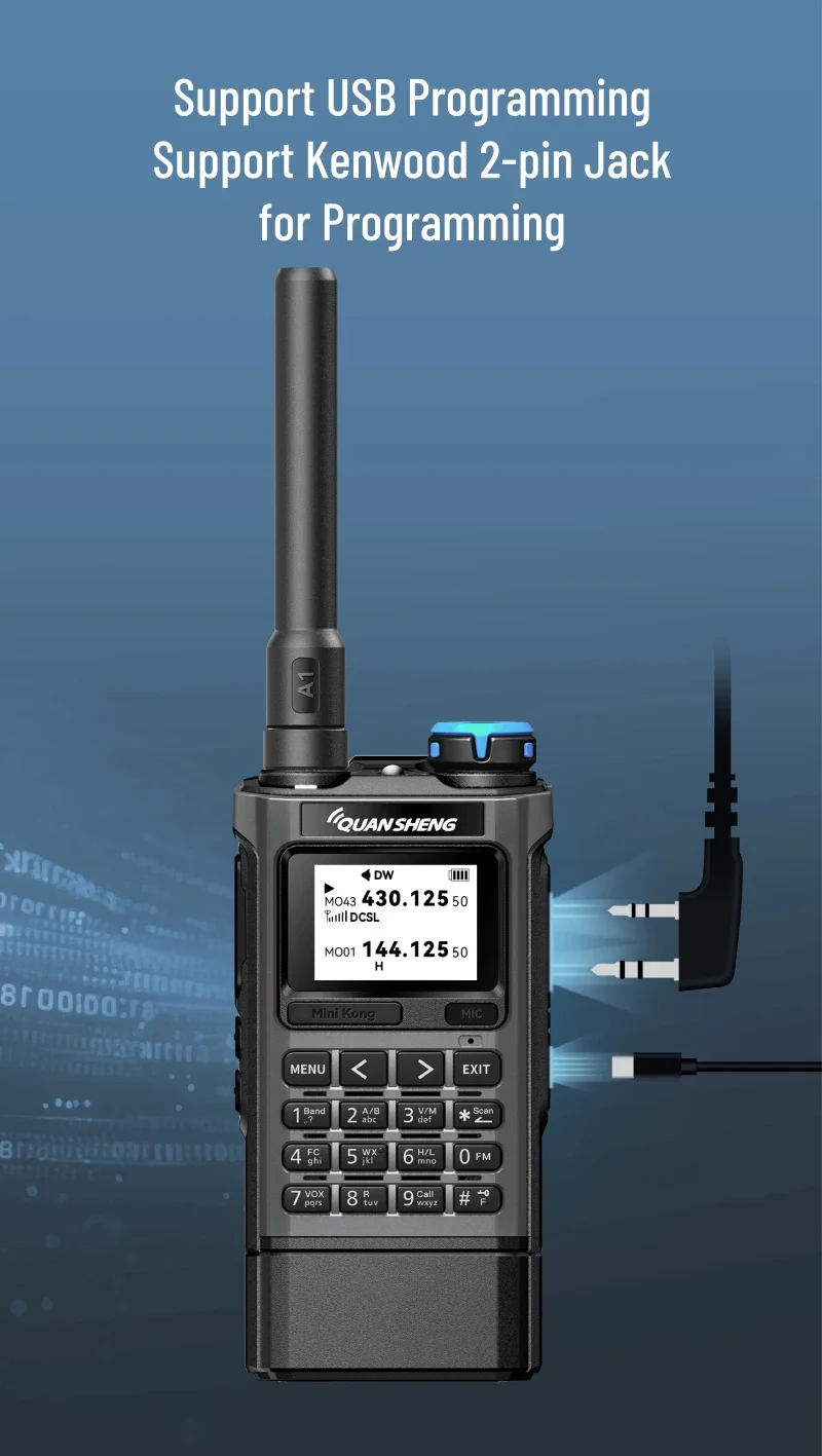 Quansheng UV K1 Mini Walkie Talkie Wireless Set Hunting Camping Long Range Ham Communication Radio K6 Walkier Talkie Transceiver