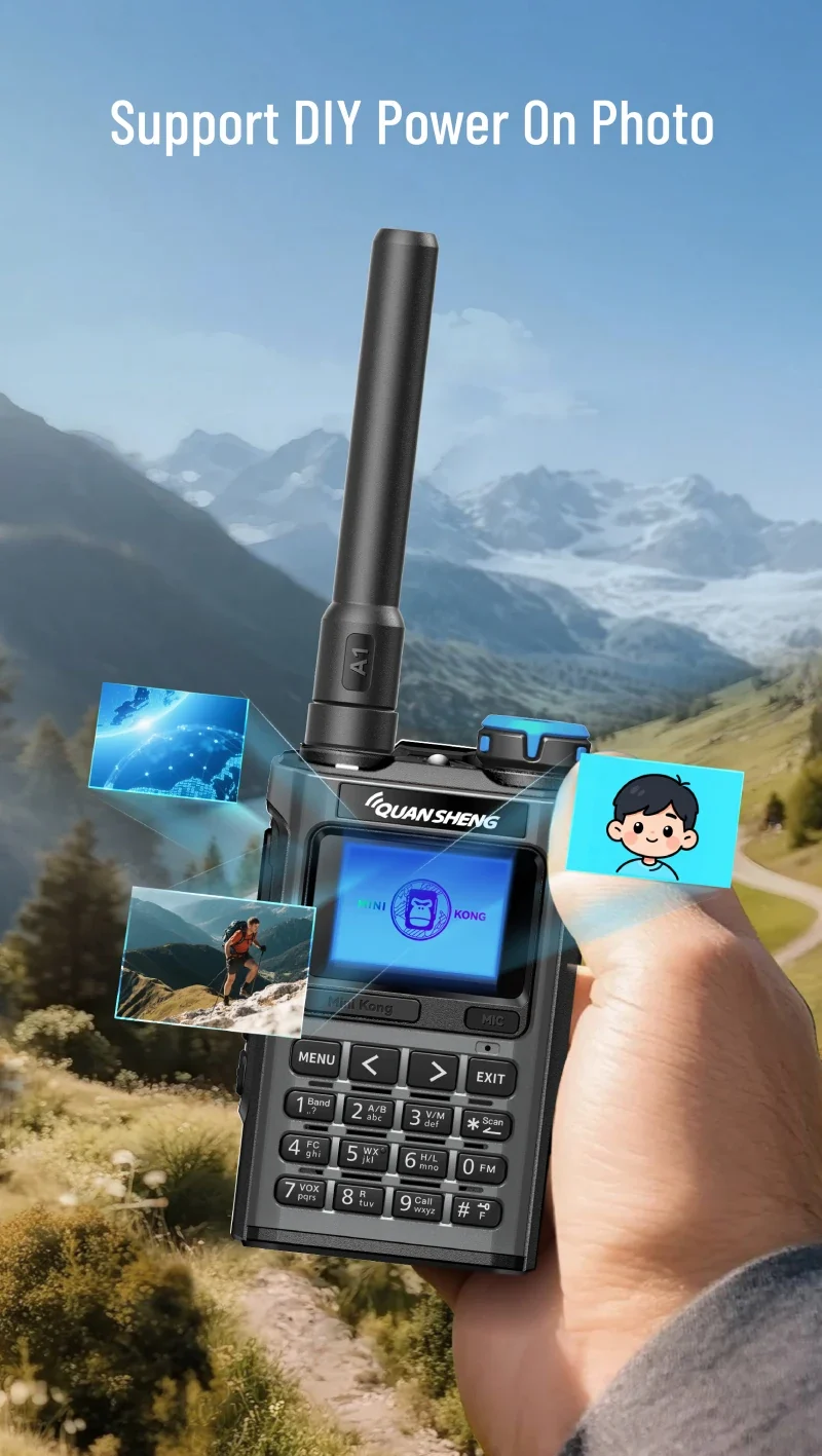 Quansheng UV K1 Mini Walkie Talkie Wireless Set Hunting Camping Long Range Ham Communication Radio K6 Walkier Talkie Transceiver