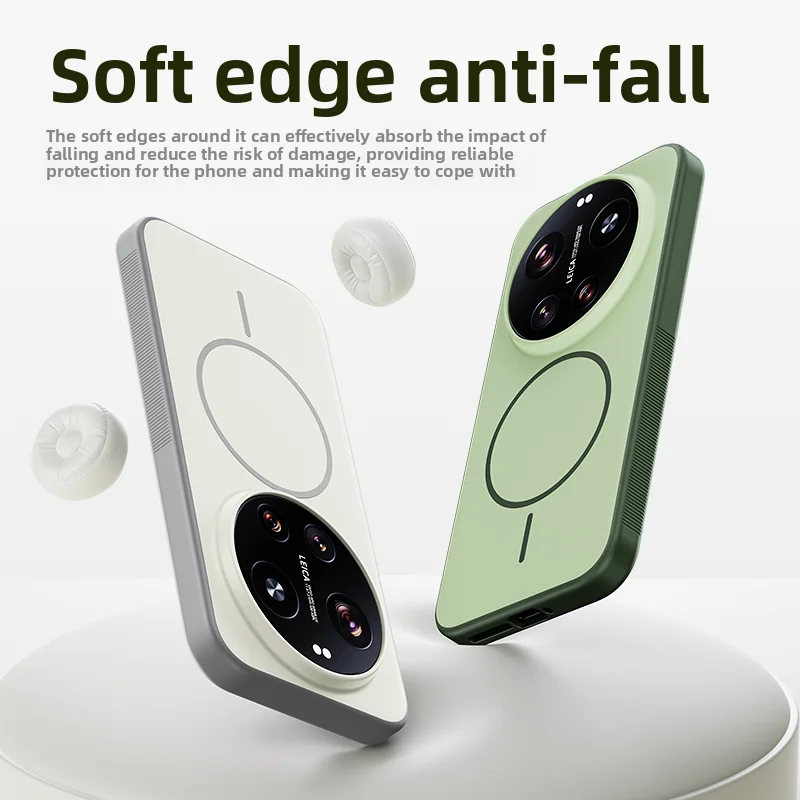 For Xiaomi Mi 17 Ultra Case Hard Silicone Skin Magnetic Wireless Charging Protective Back Cover For Xiaomi Mi 17 17Ultra hell