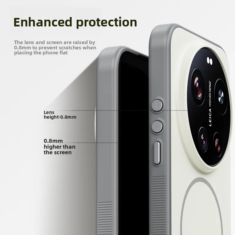For Xiaomi Mi 17 Ultra Case Hard Silicone Skin Magnetic Wireless Charging Protective Back Cover For Xiaomi Mi 17 17Ultra hell