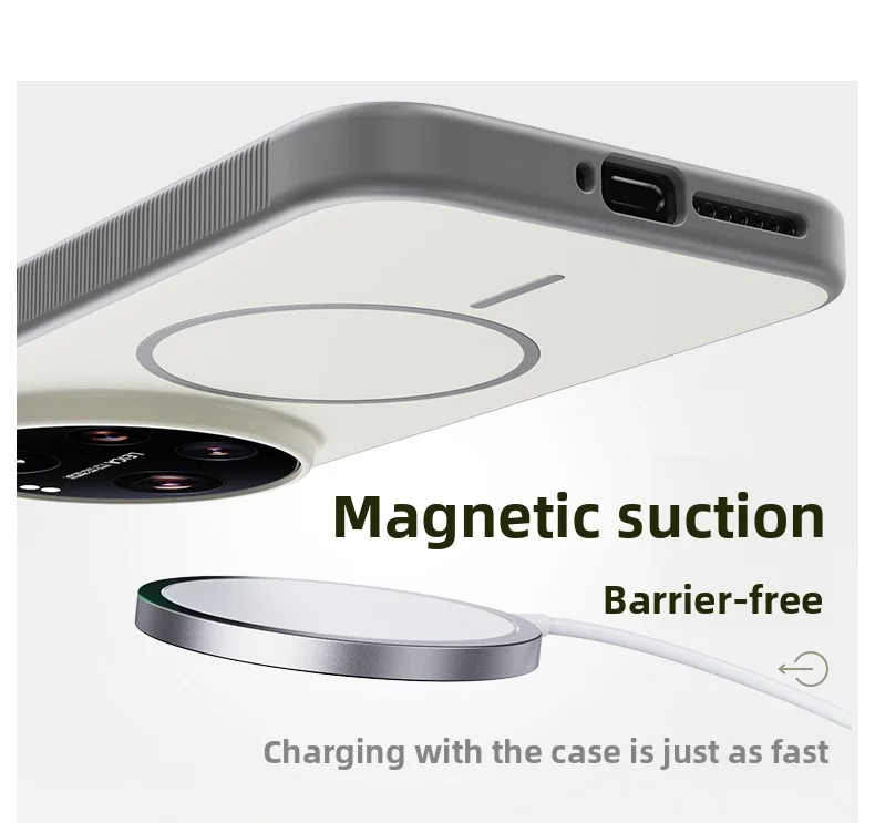 For Xiaomi Mi 17 Ultra Case Hard Silicone Skin Magnetic Wireless Charging Protective Back Cover For Xiaomi Mi 17 17Ultra hell