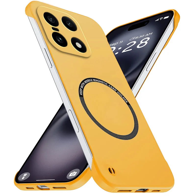 Magnetic Slim for OnePlus 15 5G PLK110 Frameless Cases Lightweight Matte Anti-Scratch Hard PC Cover Borderless Shockproof Armor