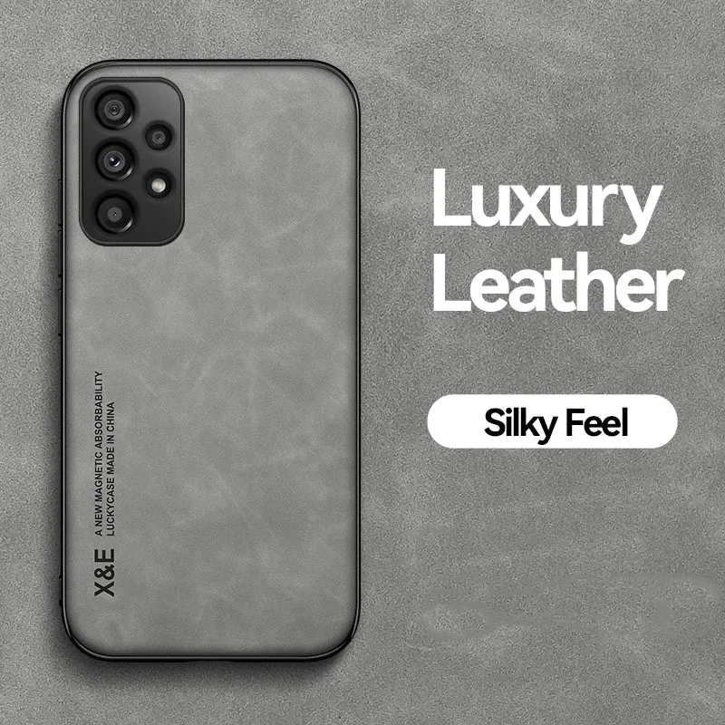 Hidden Iron Plate Magnetic Frosted Leather Phone Case For Xiaomi 17 Pro Max 15T 15 14 14T 13 13T 12 12T 11 11T Pro Back Cover